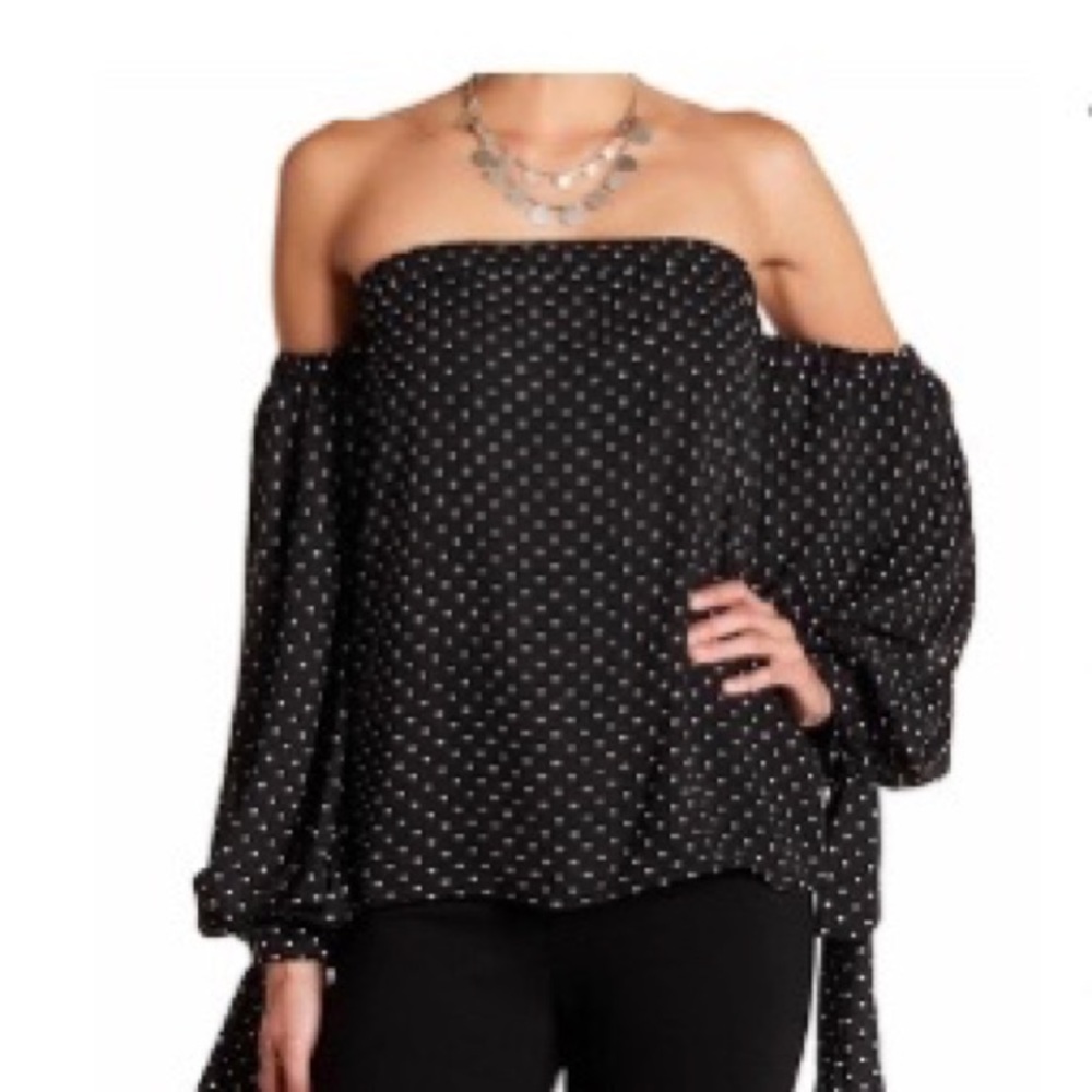Vince Camuto Poetic Dots Off the Shoulder Top